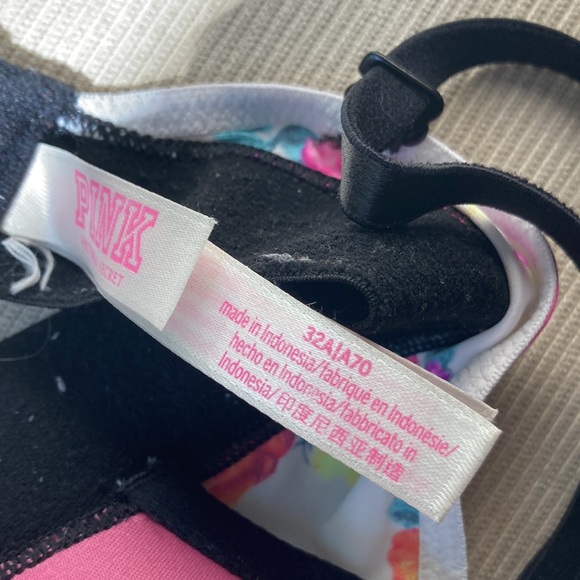 Pink victoria’s Secret 32 a floral bra - Picture 7 of 8